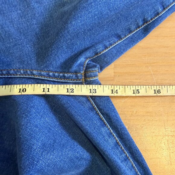 66. Denim on Denim Womens Buttons Shirt Sz LARGE- Bootcut Jean Sz 31 Chambray - Picture 8 of 16